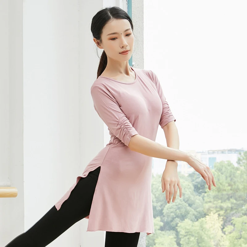 

Modern Women Dance Practice Tops for Classical Latin Waltz Ballroom Competitions and Stage Performance Wear