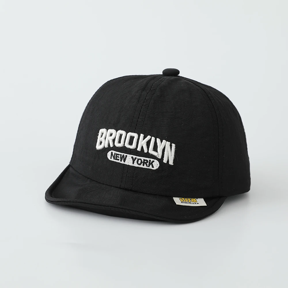 Korean-style fashionable embroidered Brooklyn New York letter quick-drying soft brim baseball cap - suitable for travel