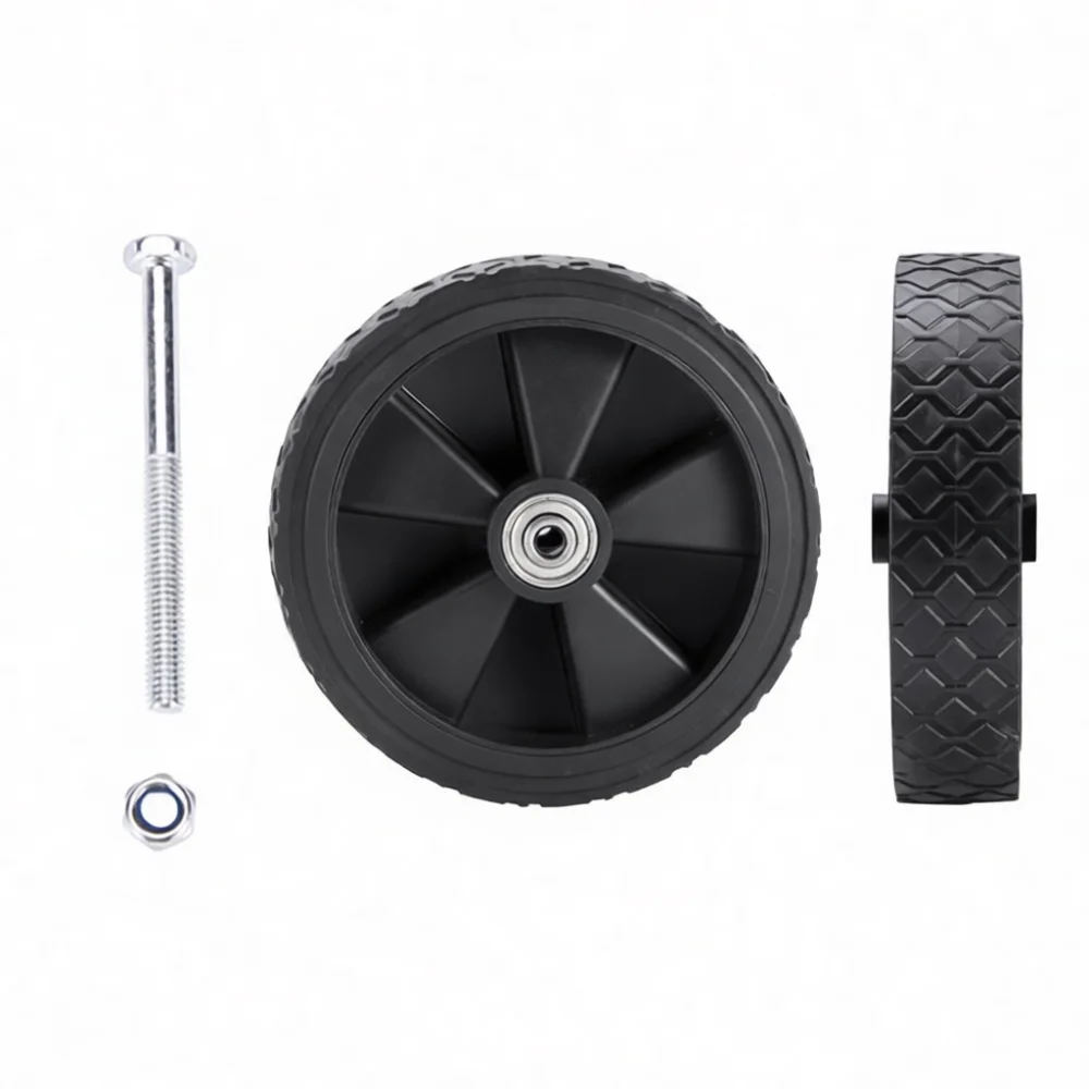 Universal Wear Resistant Wheel For Camping Wagon Replacement Rubber Tire Accessory For Outdoor Folding Trolley