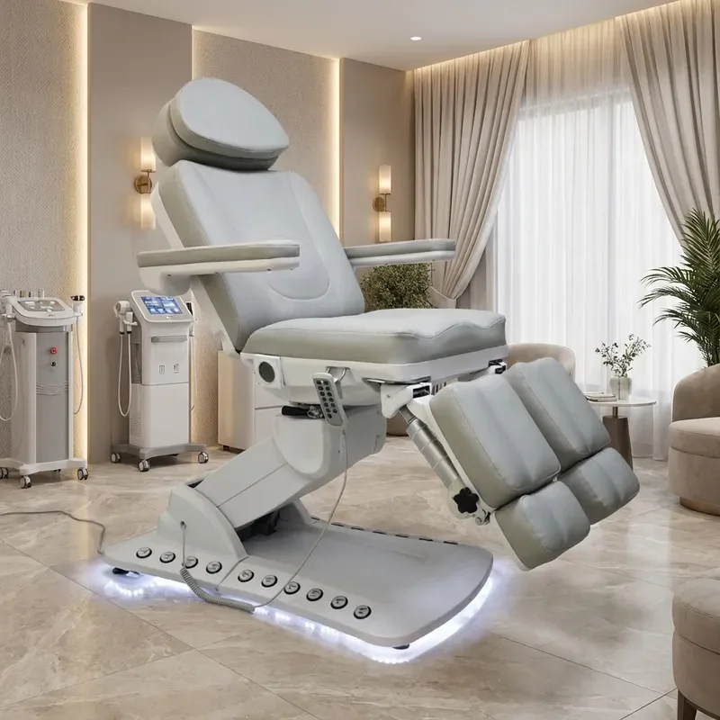 for Spa Salon Electric Beauty Bed Micro-adjustment Injection Bed Five Motor Split Legs Pedicure Treatment Chair