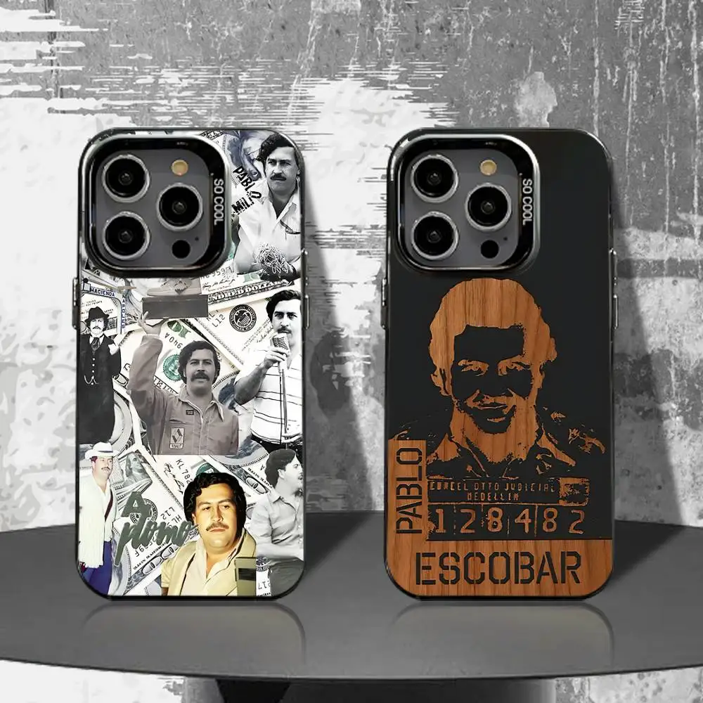

Phone Case For iPhone 16,15,14,13,12,11,Pro,XS,Max,Plus,Mini,SE4,E Narcos Black Matte Shockproof Pablo Escobar Case