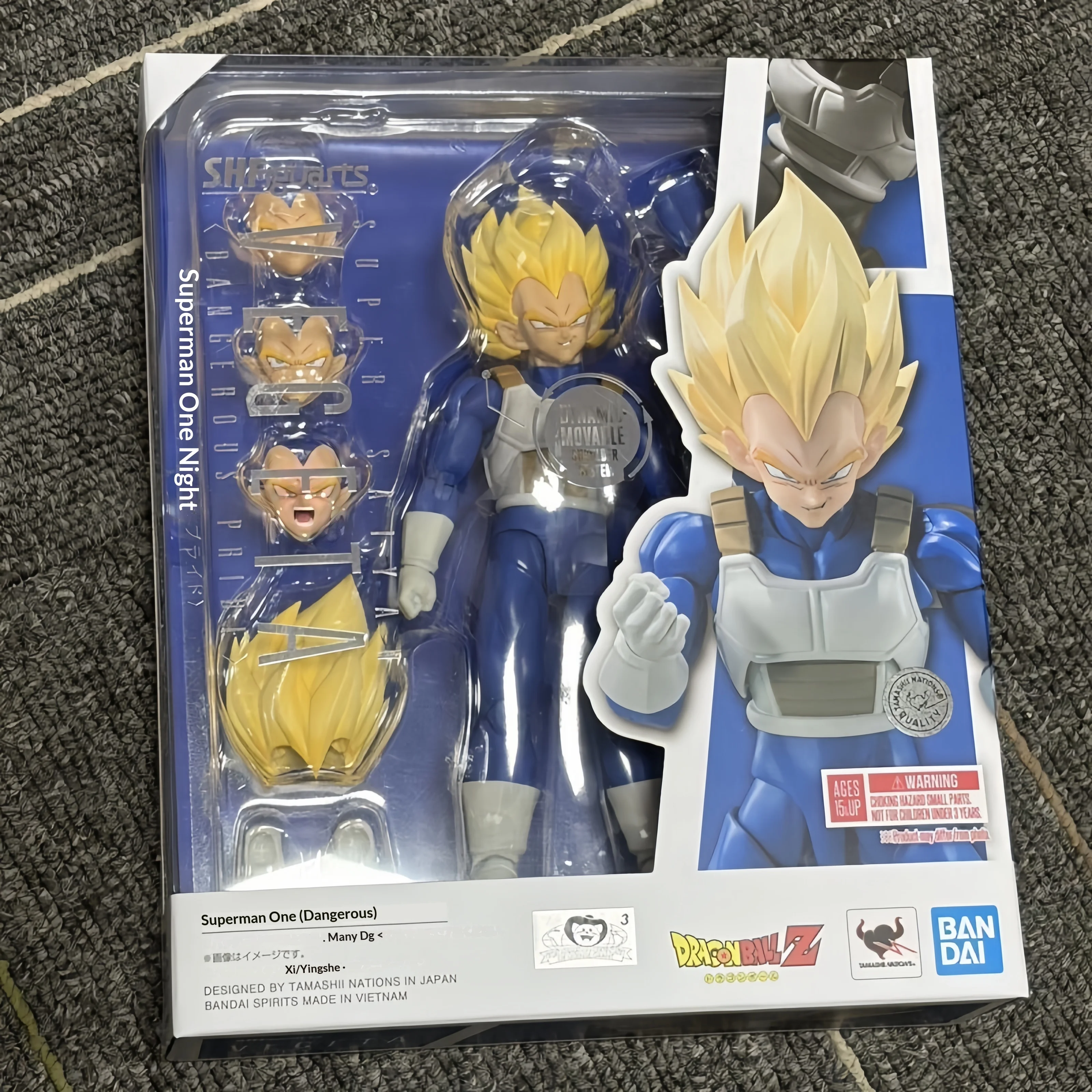 

Bandai S.H.Figuarts Dragon Ball SUPER SAIYAN VEGETA DANGEROUS PRIDE Anime Action Fighter Finished Model Toy Gift kid for