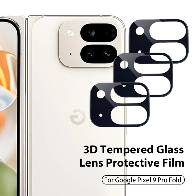 3pcs For Google Pixel 9 Pro Fold Camera Lens Film Tempered Glass on Pixel 9Pro Fold 9ProFold Camera Protector Enhanced Protector