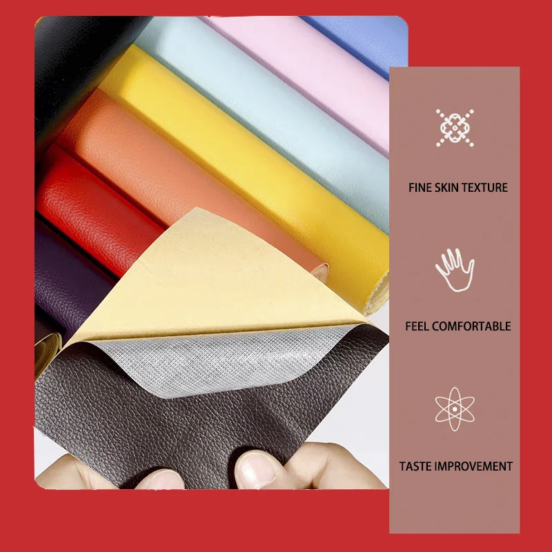 Self-adhesive Leather,PU Leather Fabric Stickers for Sofa Car Seat Office Chair Couch,Waterproof Leather Repair Tape