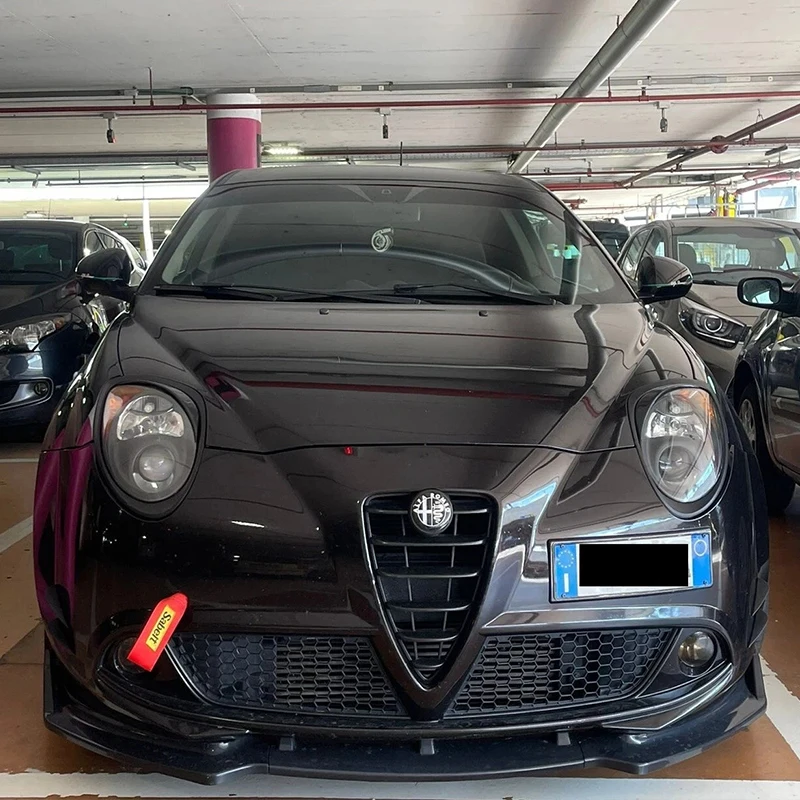 ل ألفا روميو ميتو 2009-2016 JTDM TB QV Twinair سيارة الجبهة حافة مصد السيارة الذقن المفسد الفاصل الناشر بوديكيت الجبهة الفاصل #3