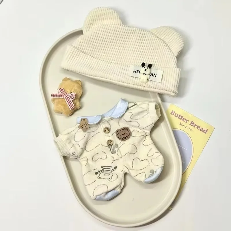 20 سنتيمتر ملابس دمى القطن الدب بيجامة مجموعة الأصلي عروسة كارتون اكسسوارات محايد لطيف استبدال الملابس لعبة الهوايات