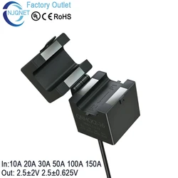 split core current transducer QNHCK2-16 dc 10a 20a 30a 50a 100a 150a Output 2.5V±2V Hall effect current sensor clamp on