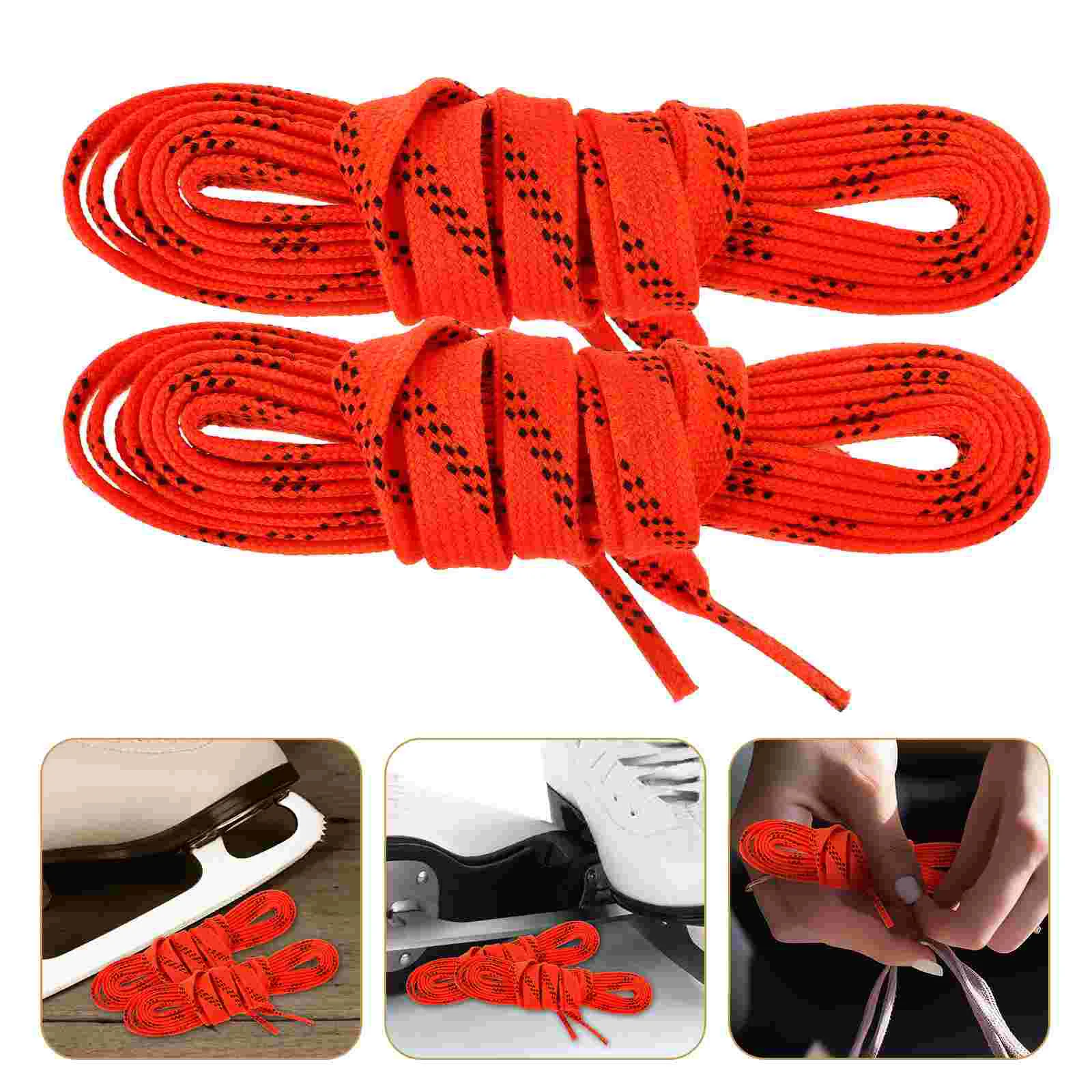 Sneakers Hockey Shoelaces Waxed Skate Clothing Ice Skates Sports for Stylish Figure Man