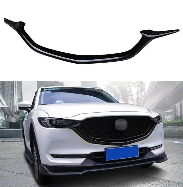 ABS Black Car Front Bumper Mesh Grille Grills Strip Trims Cover For Mazda CX-5 CX5 CX8 CX-8 2017 2018 2019 2020