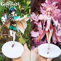 Genshin Impact Anime Figures Paimon Barbatos Yae Miko Xiao Sexy Beauty Girl Action Figures Collectible Model Toys Doll Decor