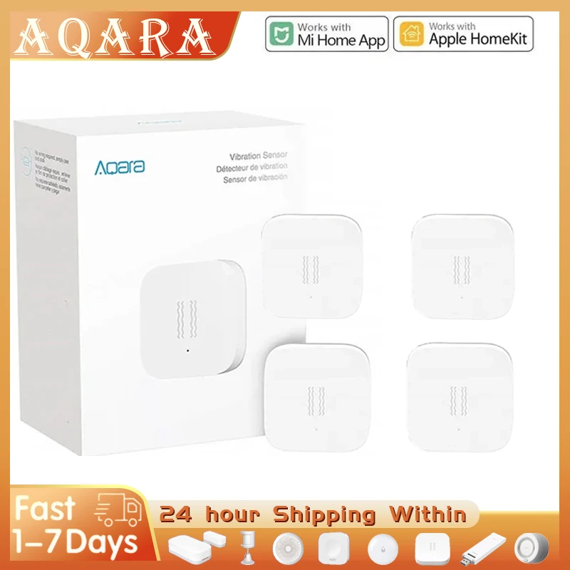 Aqara Vibration Sensor Zigbee 3.0 Wireless Shock Detector For Alarm System Smart Home Automation Work With Mi home HomeKit APP