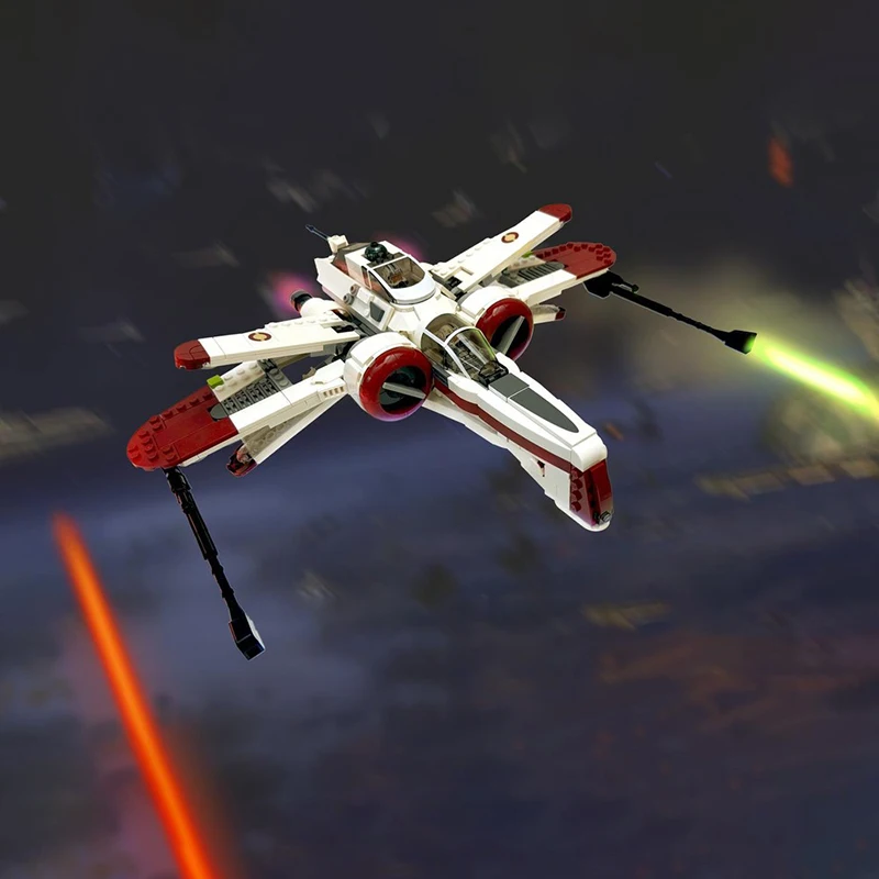 

728PCS Famous star battle Movie ARC-170 Space fighter model DIY creative ideas Child Toy Assembly Puzzle BirthdayGift MOC-75402