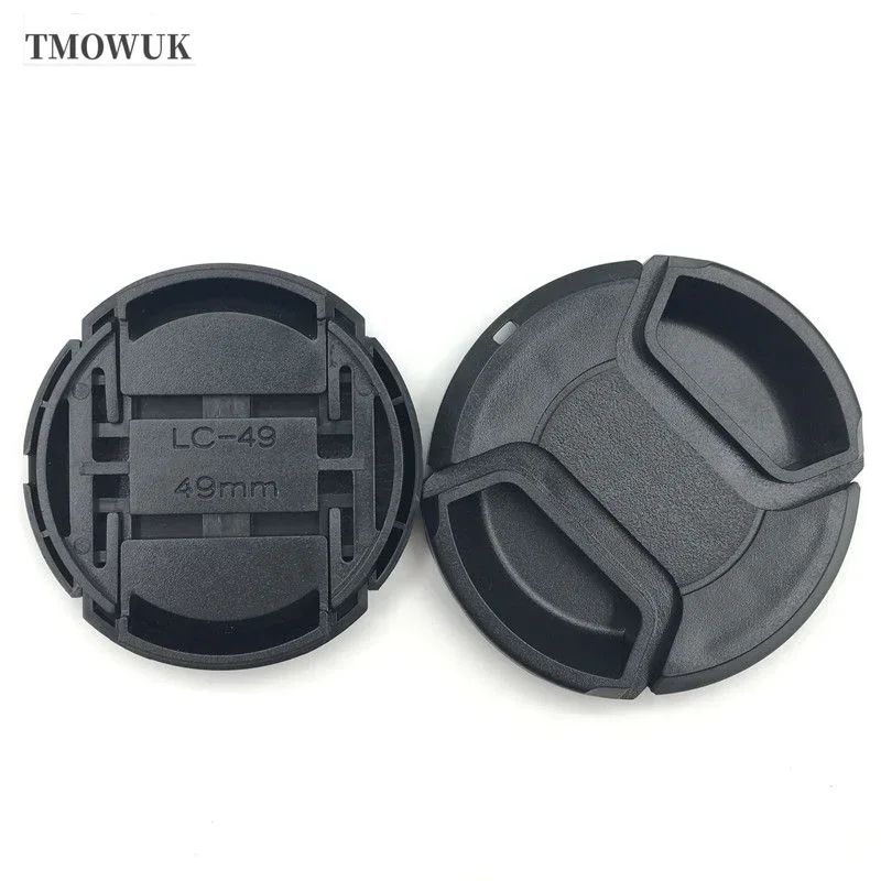 For Canon EOS R10 R30 30D 850D 200D M5 Rebel T7i 650D Camera Lens Cap Protective Cover Center Pinch Snap-on 49mm 52 55 58 62 67 - view 6