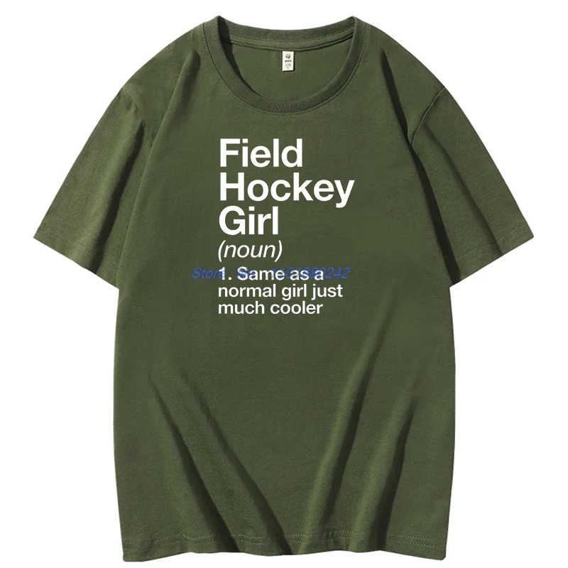 Field Hockey Girl Fashion Print T Shirt Falcon Training Graphic T Shirts Summer Cotton Short Sleeve Tee Unisex Print T Shirt