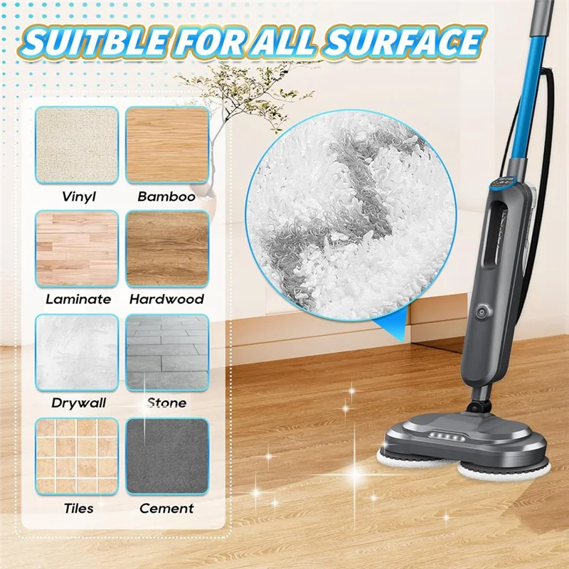وسادات ممسحة BAAD لـ Bissell Spinwave Smartsteam Scrubbing Steam Mop 3897A 3712C 3712W وسادات استبدال الممسحة الدوارة