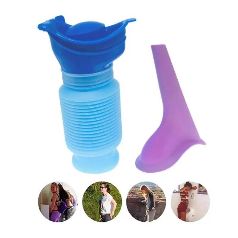 1-6pcs Portable Pee Funnel For Standing Piss Silicone Toilet Female Urinal For Travel Femme Urinating Device Emergency Camping