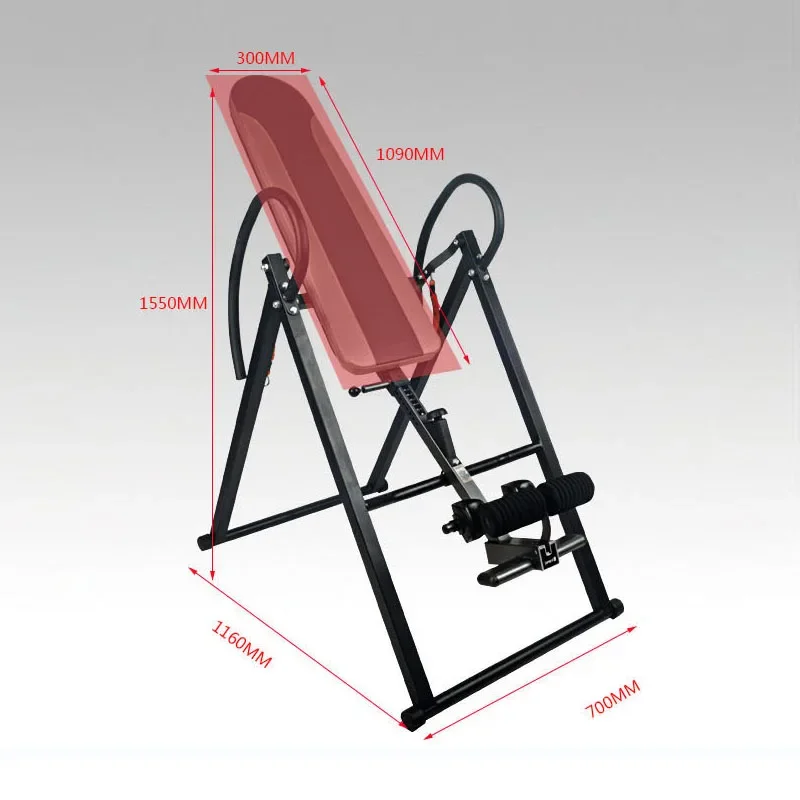 Inverted Table 2024 Multiple Protection Adjustable Height And Angle Folding Inversion Table Back Stretching Machine