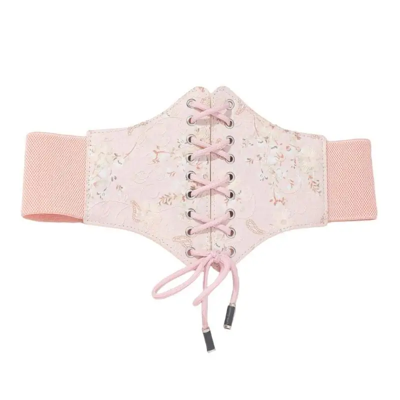 652F Girls Trendy Waist Belt for Daily Costume Underbust Jewelry Waist Body Jewelry for Party Jeans Belt Cowboy Chain