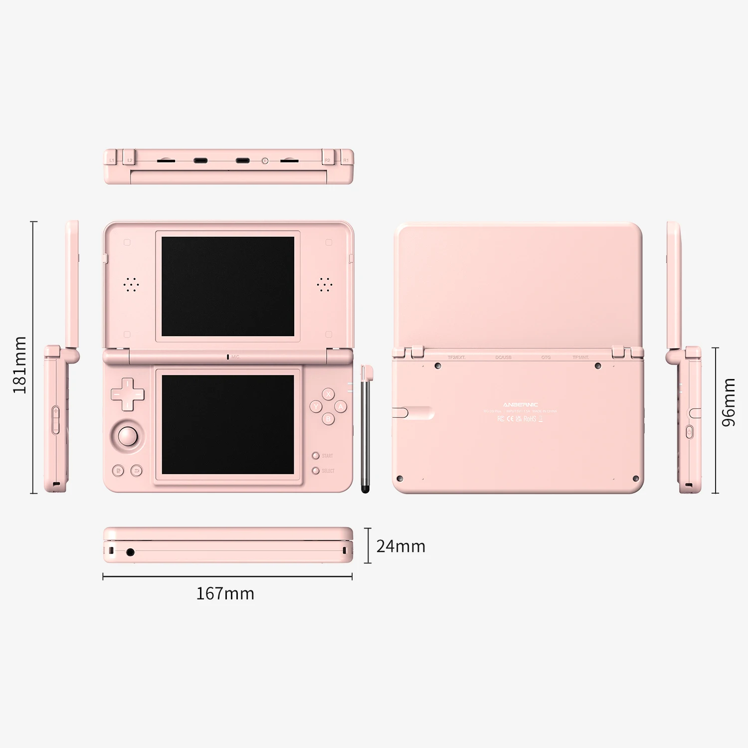 Anbernic RG DS Plus Handheld-Spielkonsole 4,3" IPS 1024*768 Dual-Screen 4000mAh DSP-Effekt-Algorithmen Linux Retro-Spiele-Player – Detail 13