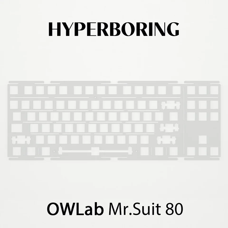 OWLab Mr.Suit80 Keyboard Plates Aluminum FR4 PC