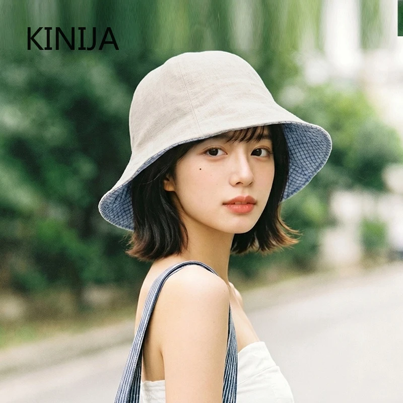 Breathable Casual Women's Fisherman Cap Spring Summer Face Slimming Sunscreen Bucket Hat Versatile Uv Sun Hat Korean Style