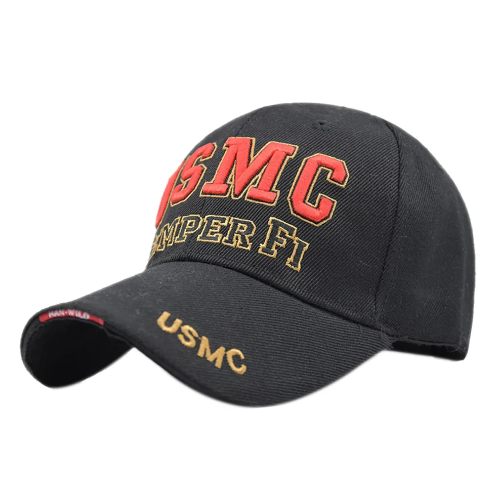 Baseball Cap Outdoor Sports Cap USMC Hat Four Seasons All Wear Visor Cap