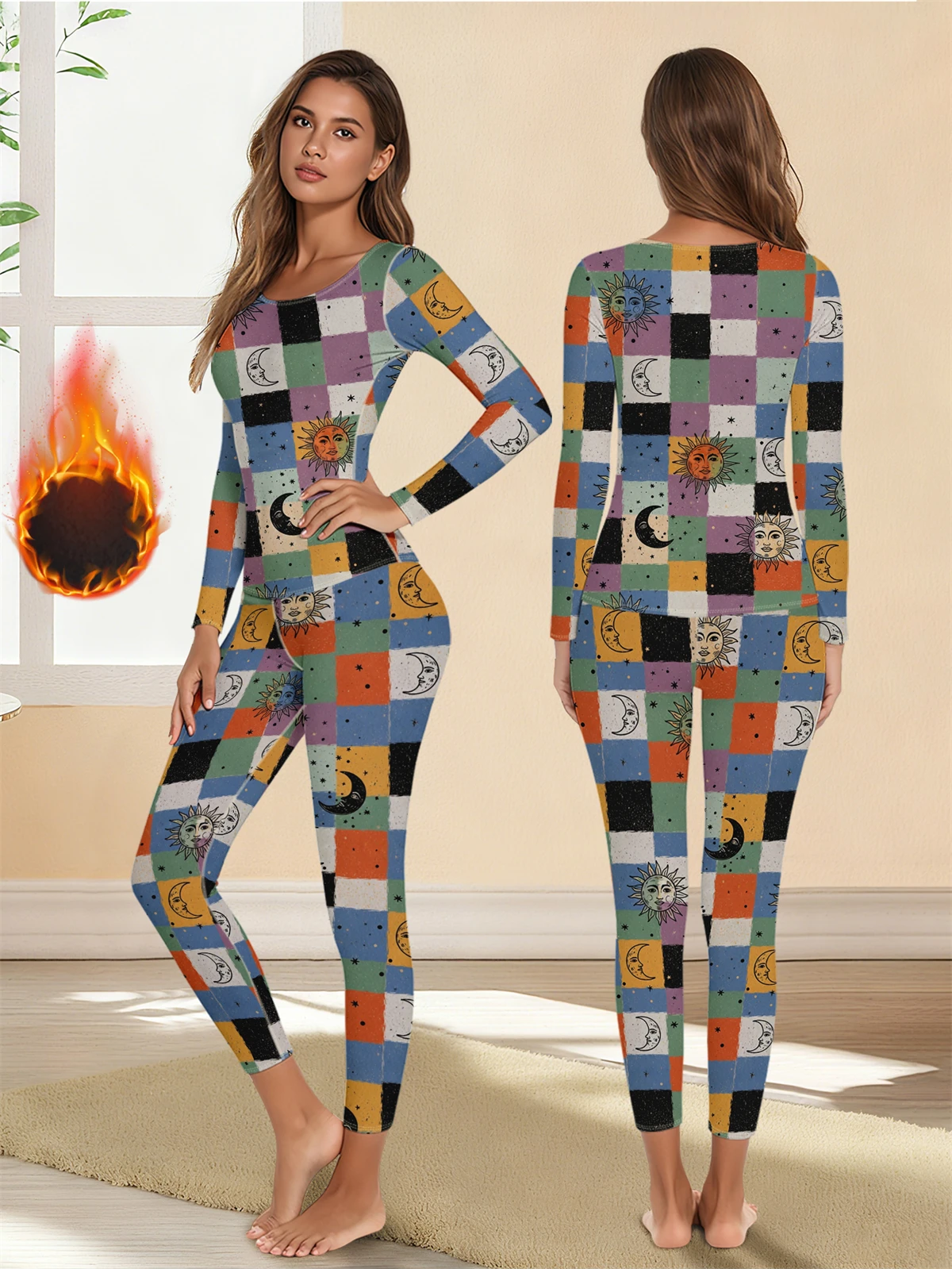 

1 комплект, теплое термобелье, сексуальное женское нижнее белье, длинные кальсоны, женские комплекты в форме, женская термоодежда со средним воротником