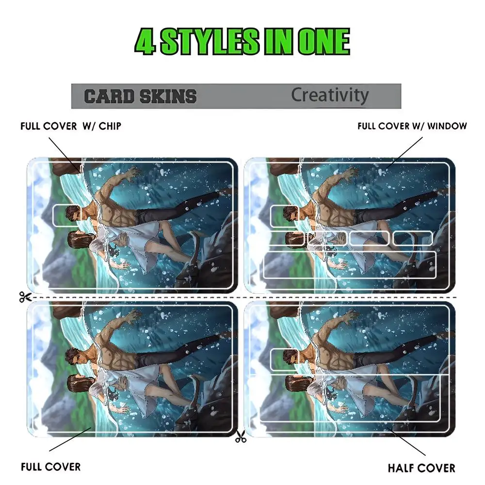 C-Caraval Scarlett Julian Tella Legend Card Skin Sticker Fanart Card 54x85mm Custom Pattern Chip Cutout Full Wrap Half Cover