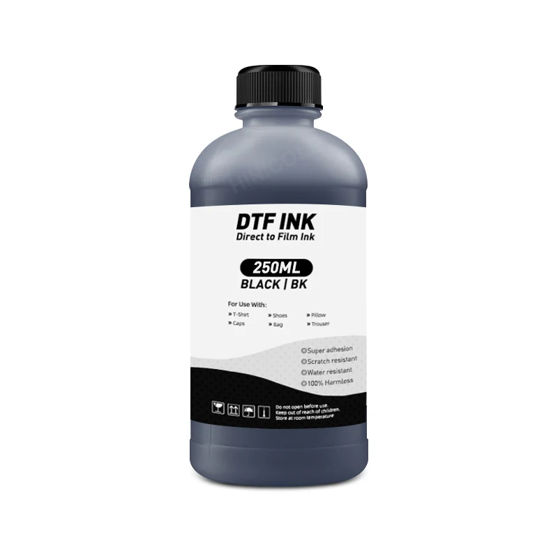 HINICOLE 250ML 5Color DTF INK For For Dirent Printer Film Heat Transfer for PET Film Hot Melt Powder Transfer Film Textile Ink