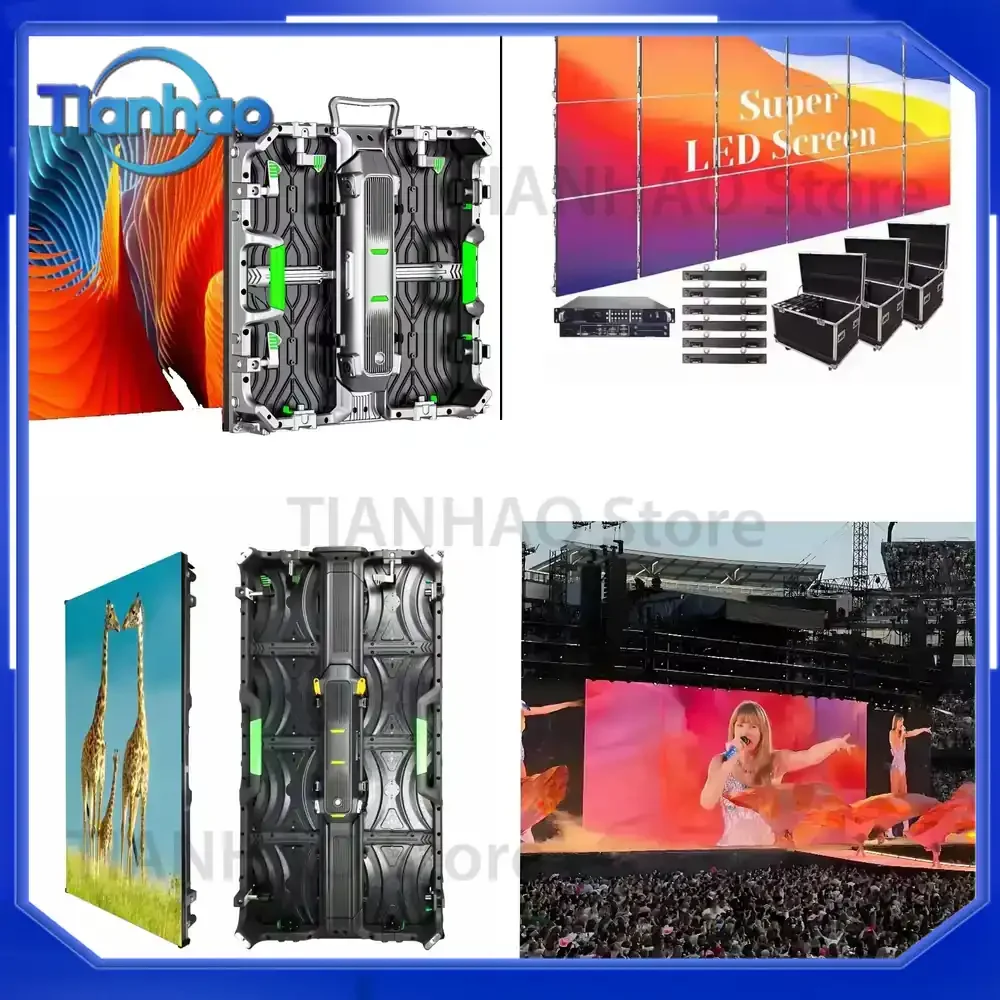 LED Display Screen for Outdoor Use High Brightness Die-Cast Aluminum IP65 Waterproof HDR Support 5000cd/sqm Pixel Pitch