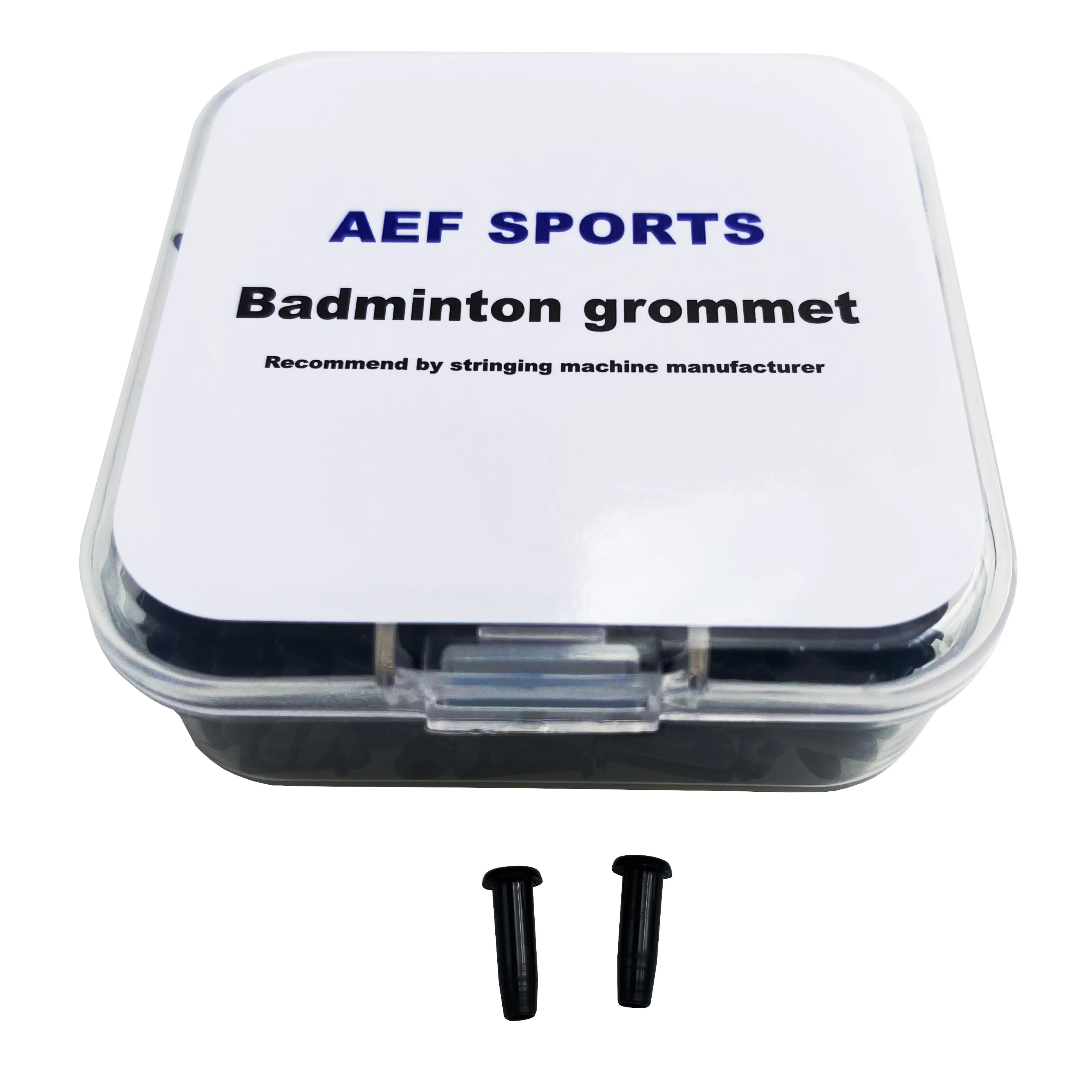 AEF Badminton Racket Single Hole & Double Hole Grommets / Eyelets - Premium Black Pack