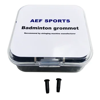 AEF Badminton raketi tek delik ve çift delik grometler/halkalar-siyah paket