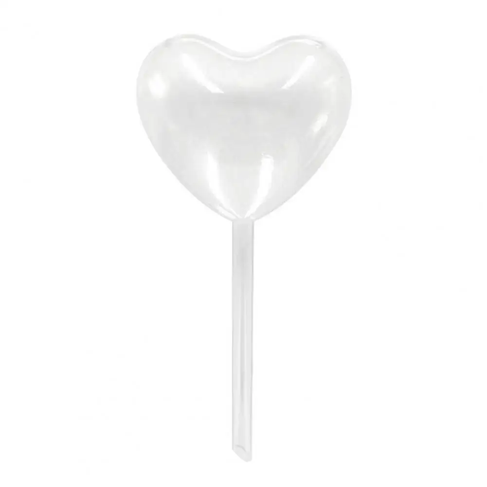 Heart Shape Watering Bulb Planter Insert Clear Self Watering Bulb Slow Release Automatic Plant Watering for Houseplants Outdoor