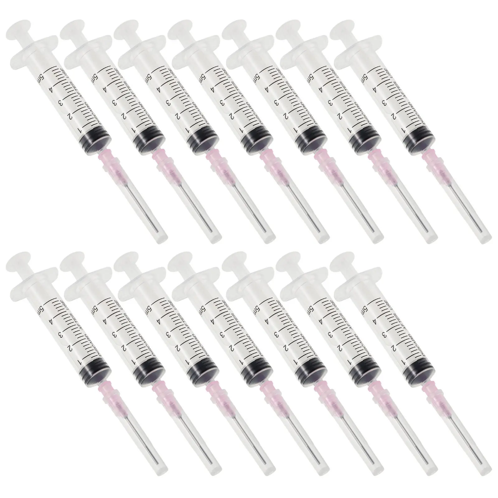 

50Pcs Reusable 5ml Ink Dispenser Flat Needle Leak-Proof Structure Essential Oil Filling Syringe DIY Sub-Packaging Tool