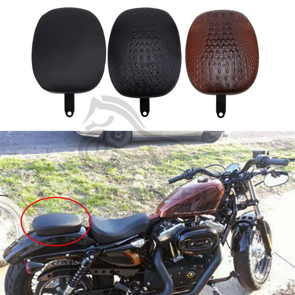 Motorcycle Rear Passenger Pillion Pad Seat Motorcycle Rear Passenger Cushion For Harley Sportster XL1200 883 72 48 2012-2015