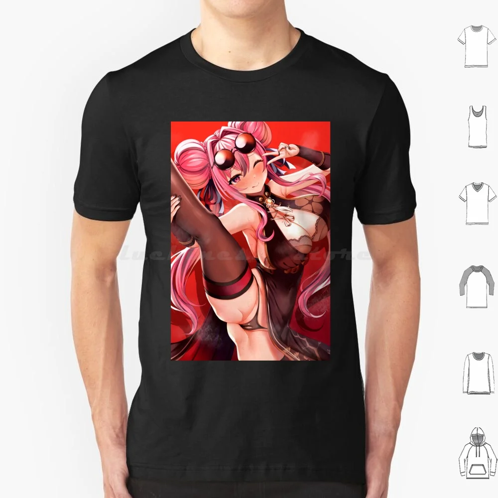 Sexy Bremerton Dress Tits Boobs Panty Ass ( Azur Lane Al Lewd Hentai Anime Girl 8 ) T Shirt 6xl Cotton Cool Tee Bremerton Waifu