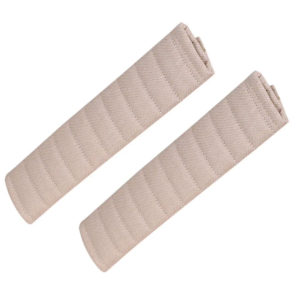 

2Pcs Safety Pads Shoulder Covers Breathable Cushion Strap Protection Auto Cover Beige 26cm Easy Install