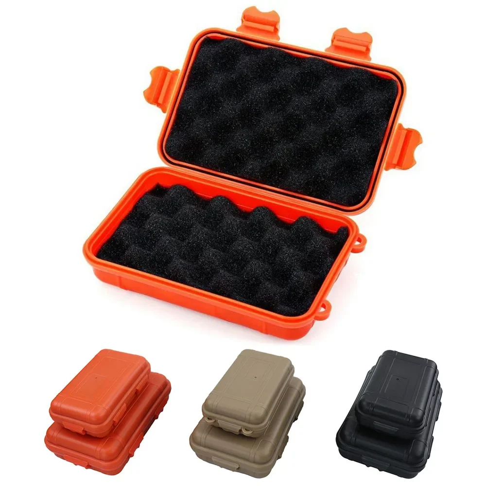 Outdoor Plastic Waterproof Airtight Survival Case Container Hunting Camping Travel Small Tool Shock-proof Protective Storage Box