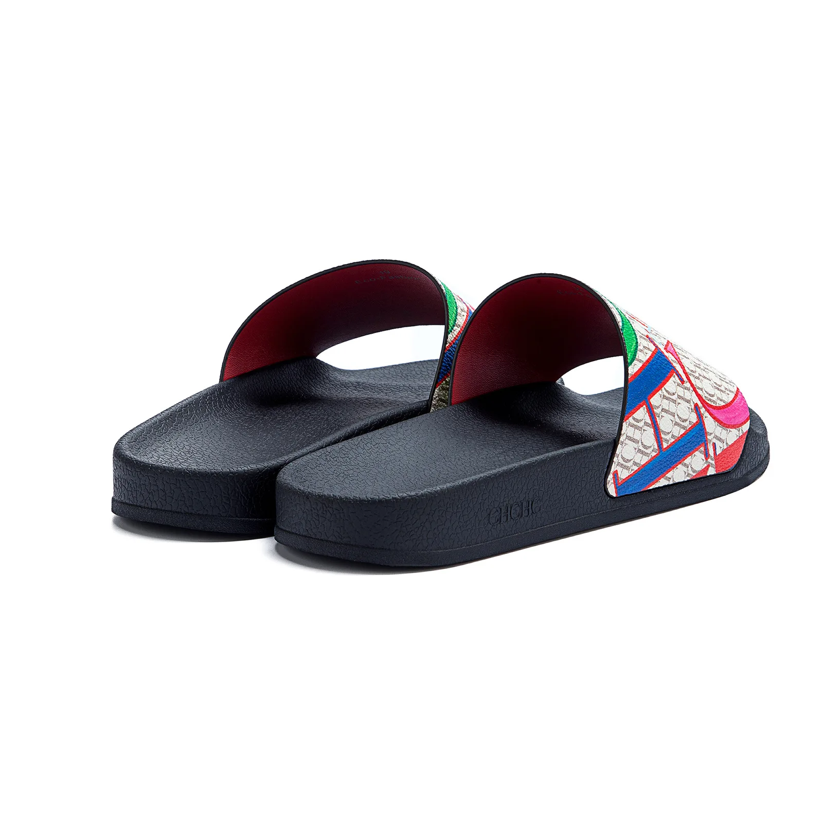 CHHC Female Flip Flops Letter Printing Multi Scene Silicone Beach Slippers Waterproof Summer Outdoor Sandals