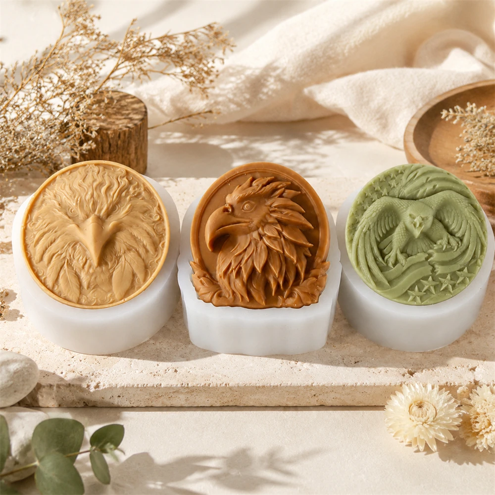 Soap Making Items - Cetakan Sabun Silikon Kepala Elang 3D