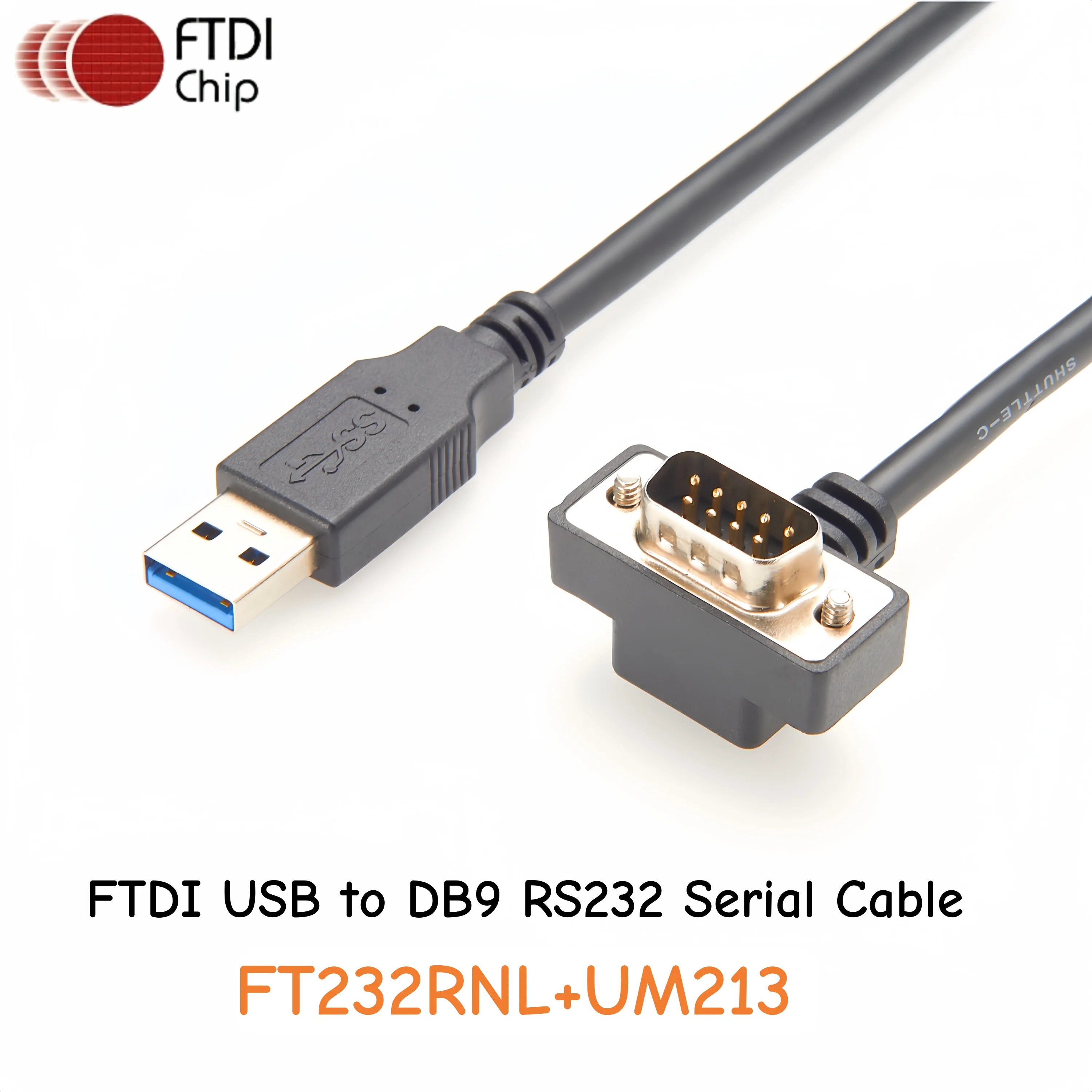 90°DB9 Male RS232 T… - image