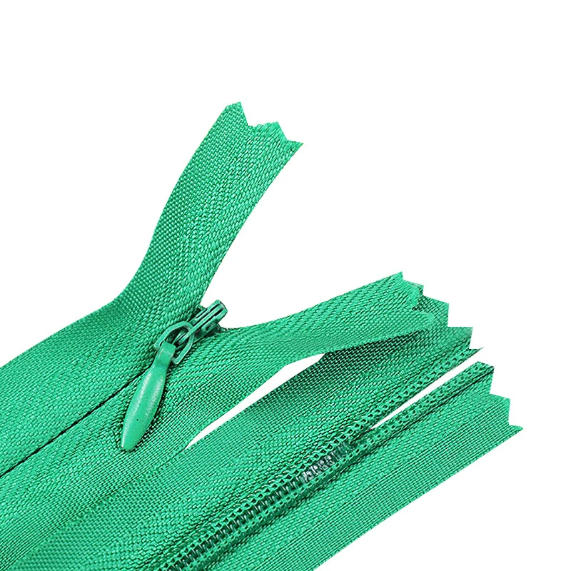 10pcs 6 Inch-24 Inch (15cm-60cm) Invisible Zippers Nylon Coil Zippers for Tailor Sewing Crafts Bulk Zippers Pull Charms 25 Color