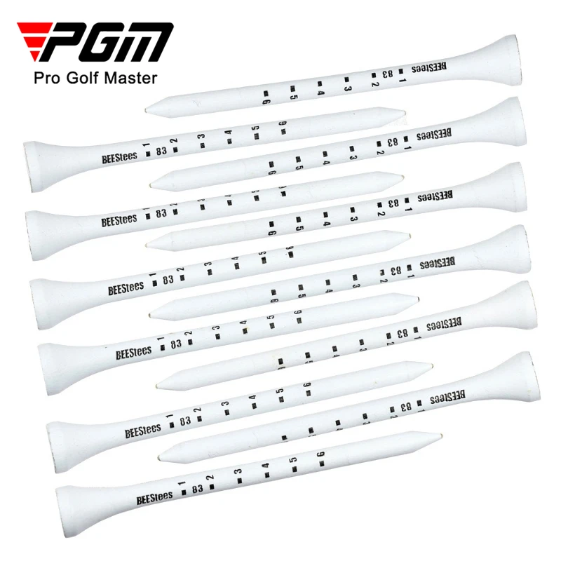 PGM 50 قطعة من تي شيرتات الجولف مقاعد خشبية متينة تثبيت الكرة على الدورة للحفاظ على مستوى المحملة المثالي لتحسين الدقة D7 #3