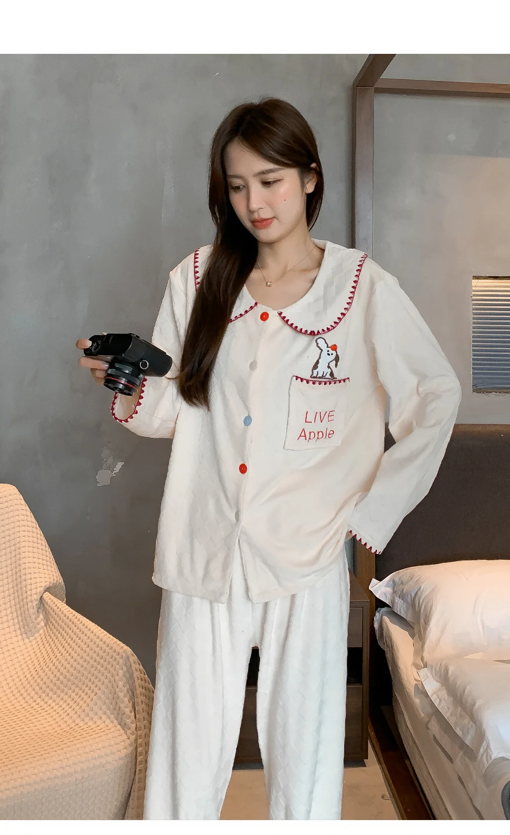 

Pajama Sets Bride Women Linen Spring Round Neck Bermuda Shorts Anti Wrinkle Breathable Casual Ladies Pajamas Lounge Set Natural