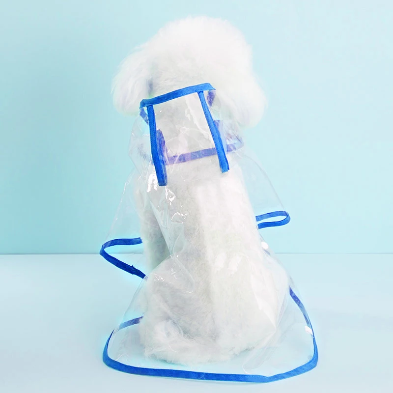 1PC Waterproof Dog Coat Rain Jacket Pet Clothes Puppy Raincoat Transparent Hoody Clothing for Dogs image 4