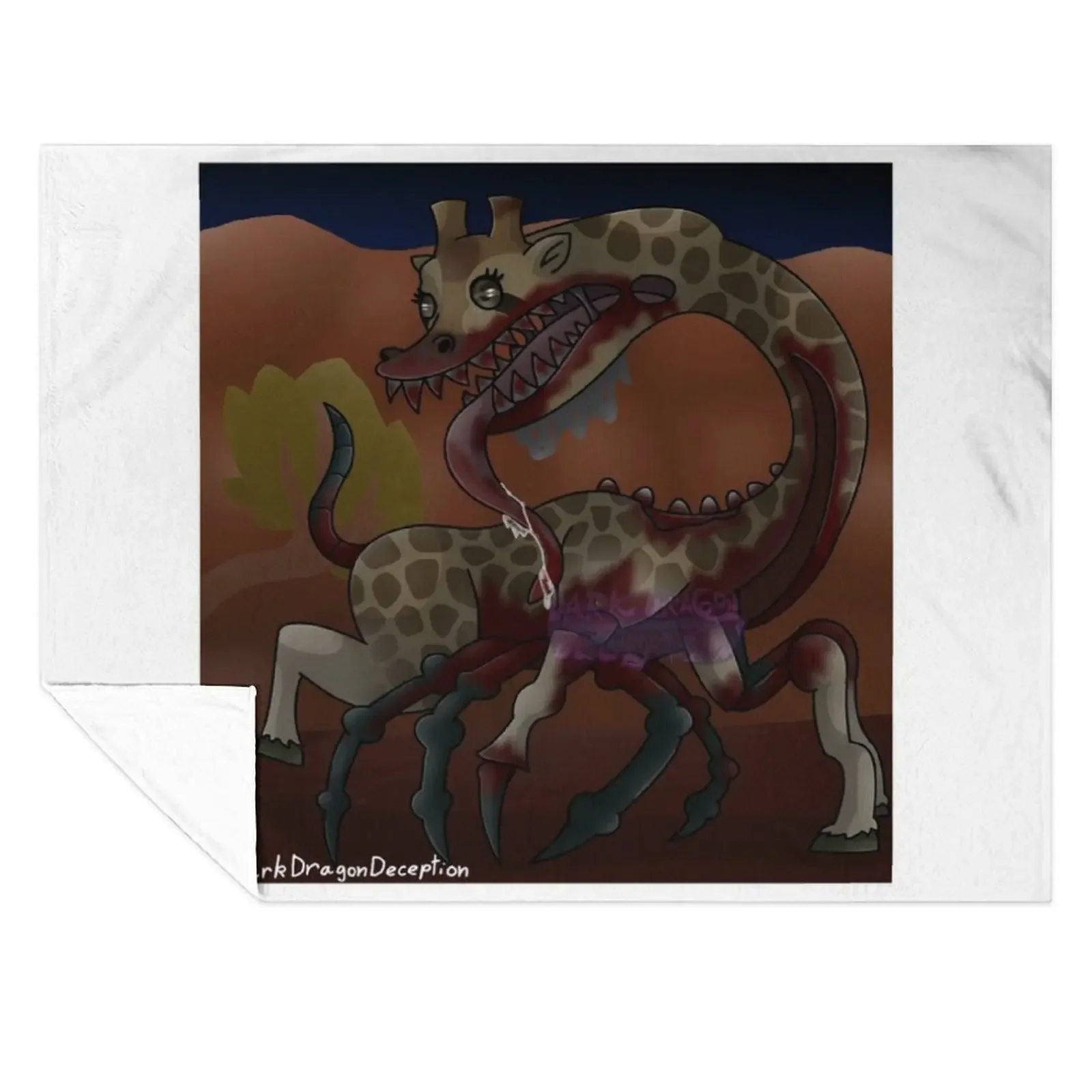 

The Giraffe Enclosure (Zoochosis) Throw Blanket Flannel Fabric blankets and throws Stuffeds Thin Blankets