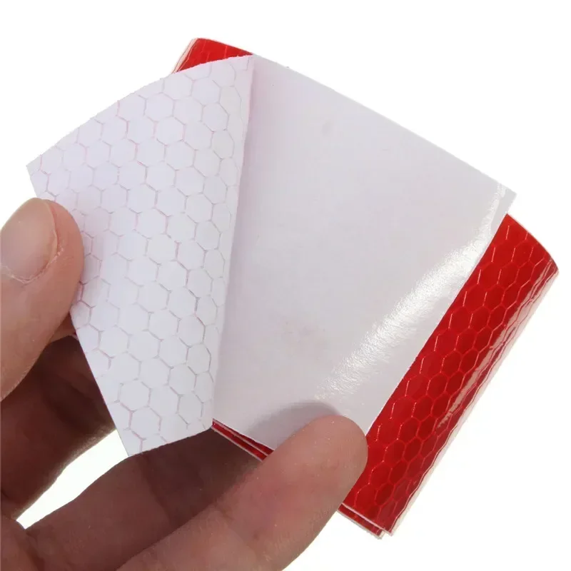 1pcs Self Adhesive Reflect Light Safety Security Caution Warning Waterproof Pure Color Reflective Tape Sticker