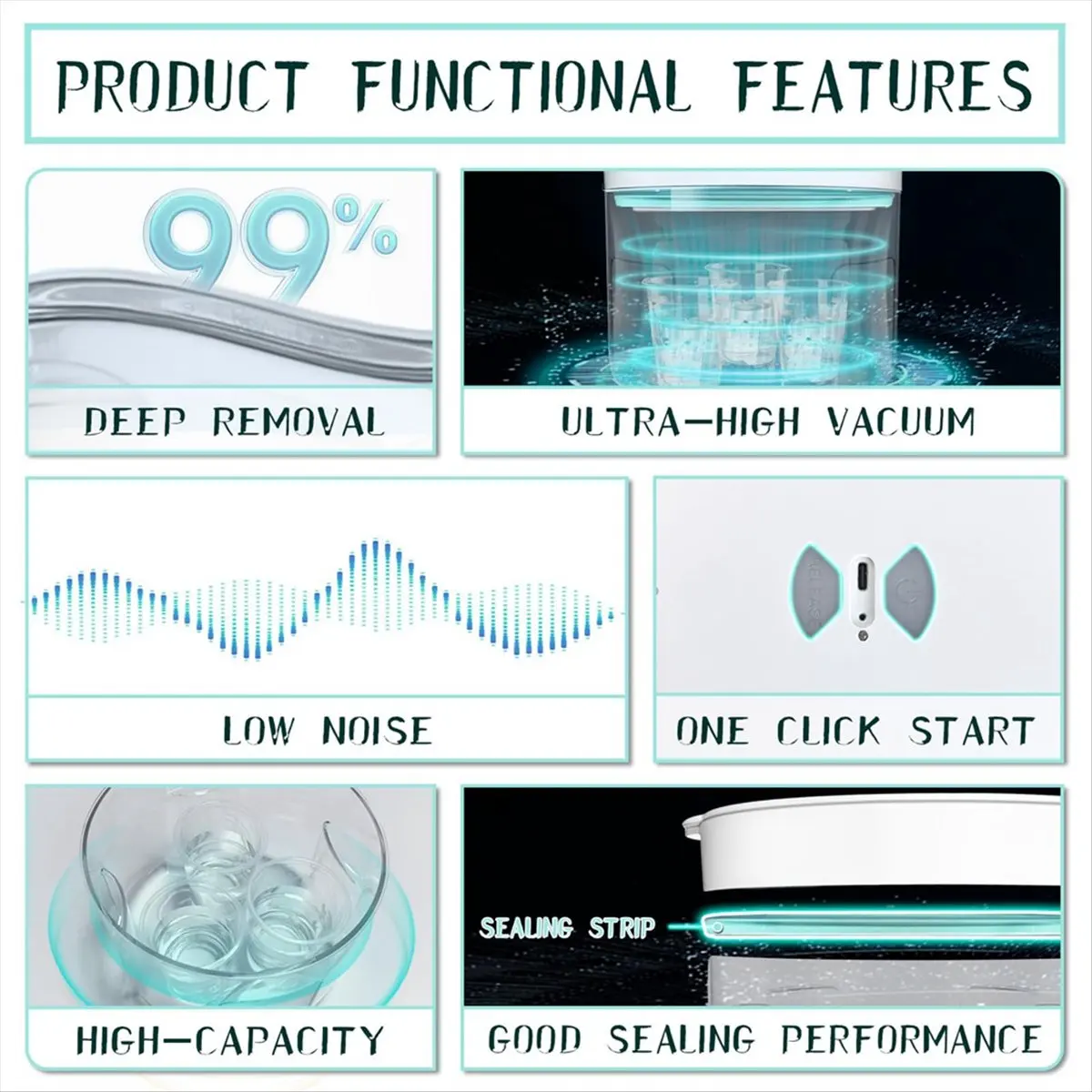 ■★▷A970F~1 Set Resin Bubble Remover 95kPa Vacuum Resin Bubble Remover Resin Bubble Remover Home Cleaning Tools Set EU Plug