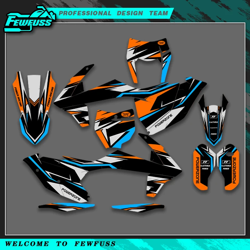 

Fewfuss для KTM 125 250 350 450 500 SX SXF XC XCF 2016 2017 2018 EXC EXCF XCW 2017 2018 2019 мотоциклетные графические наклейки-наклейки