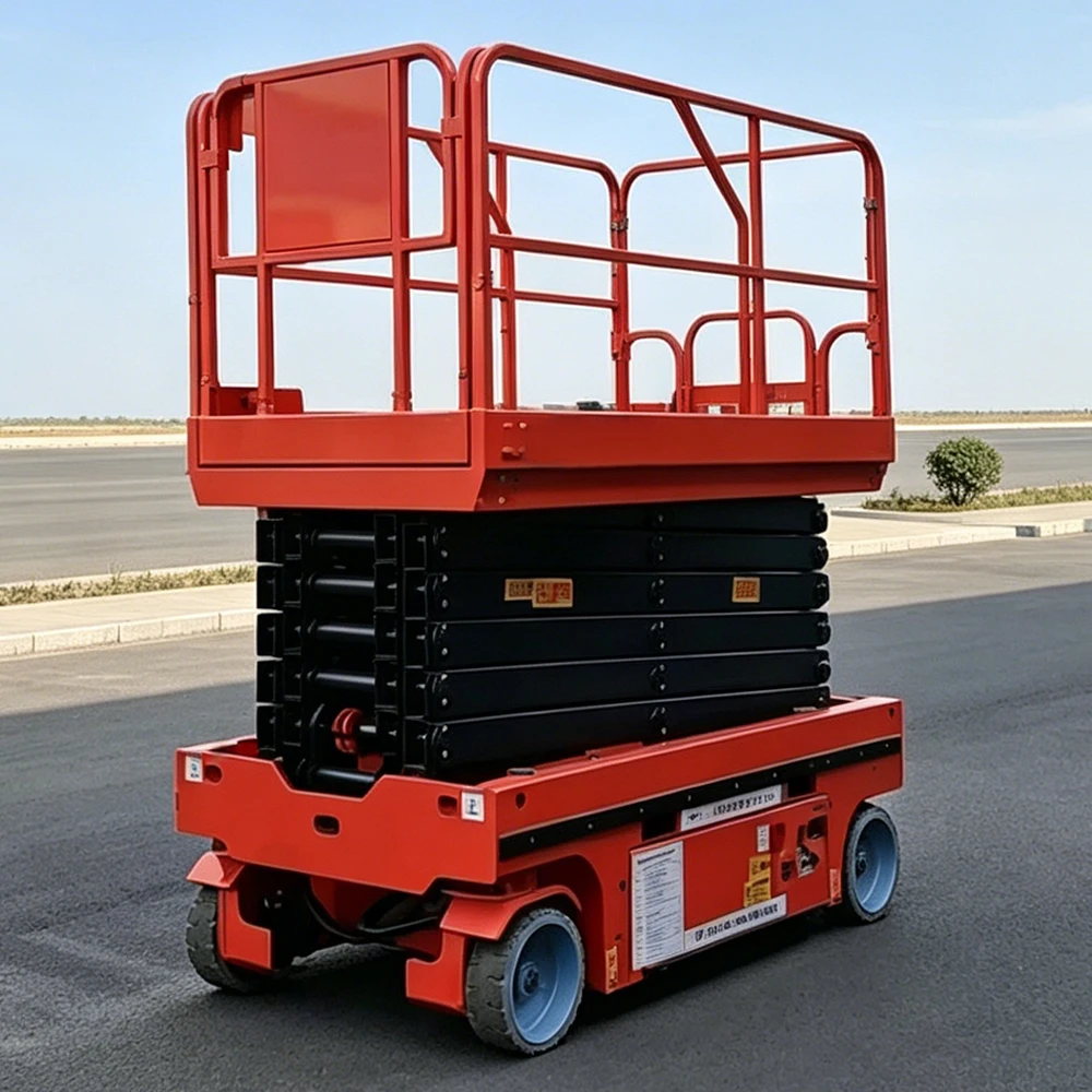 Electric Lifting Platform Mobile Self Propelled Hydraulic Electric Scissor Lift For Aerial Work Heavy Duty Stable Lifting